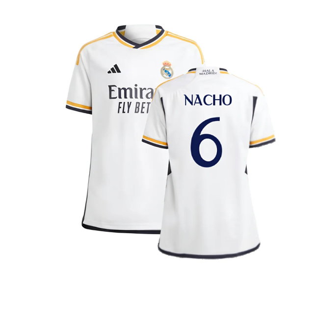 2023-2024 Real Madrid Home Shirt (Kids) (Nacho 6)-SoccerKits Hub | Buy Soccer Jerseys Online